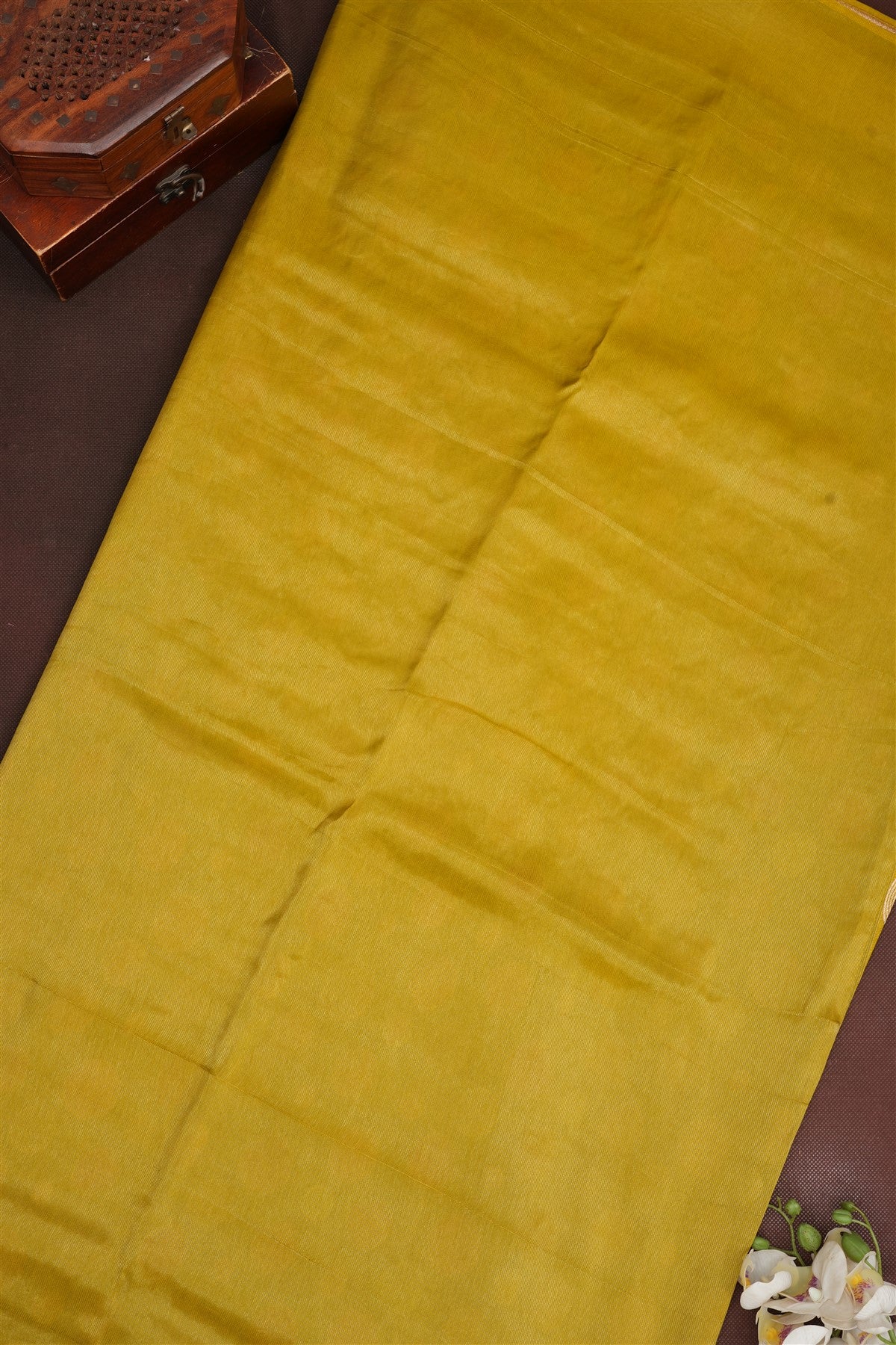 Banarasi Banaras Silk Lime Green Saree