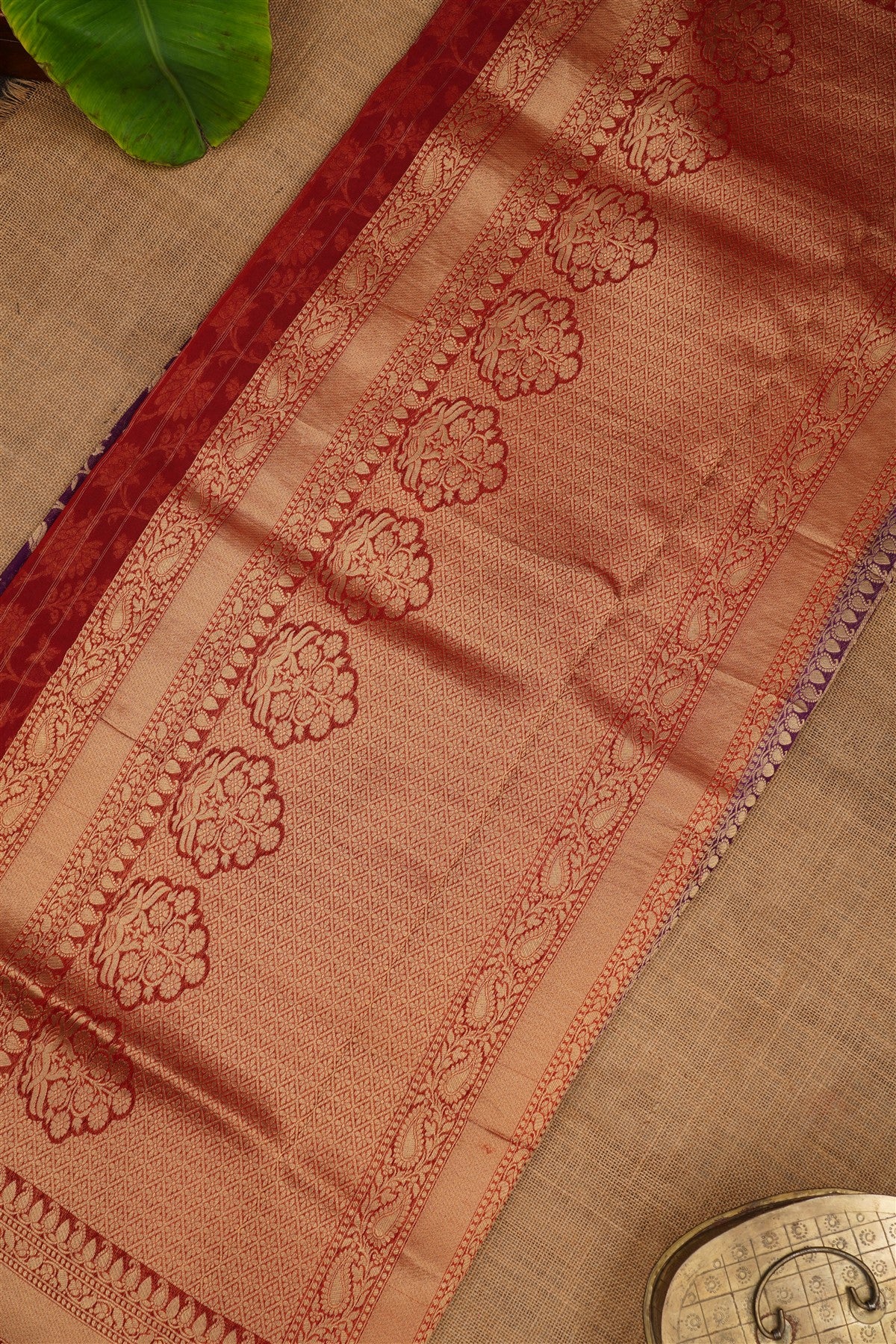 Banarasi Georgette Purple Saree