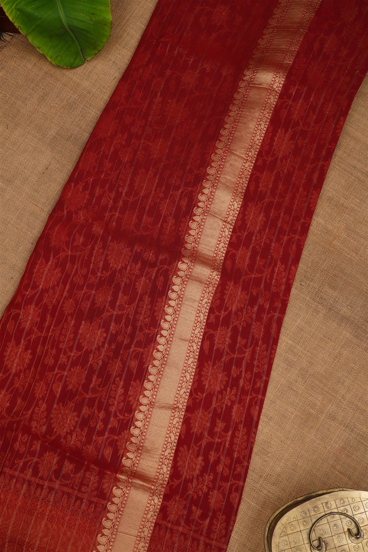 Banarasi Georgette Purple Saree