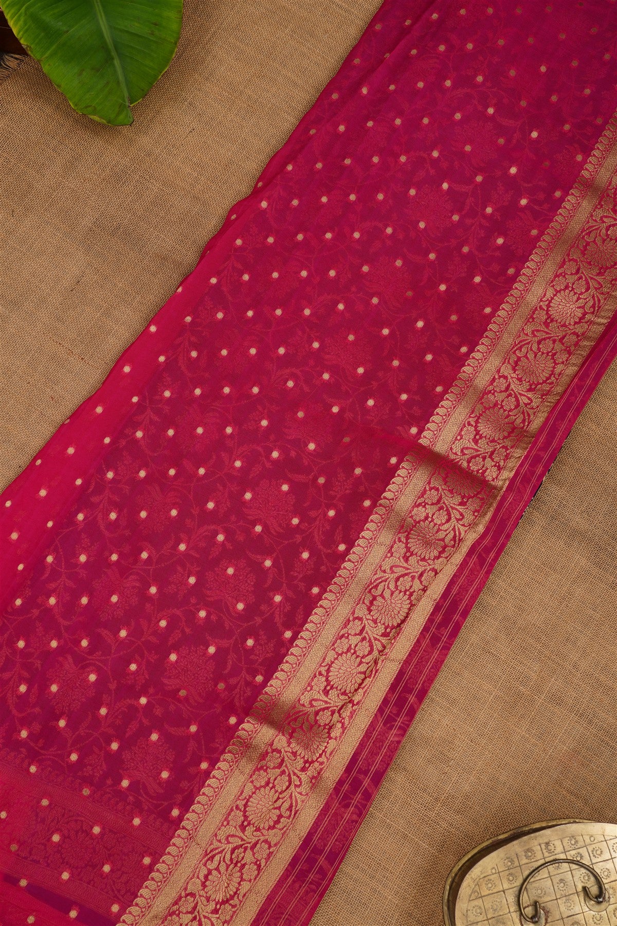 Banarasi Georgette Navy Blue Saree