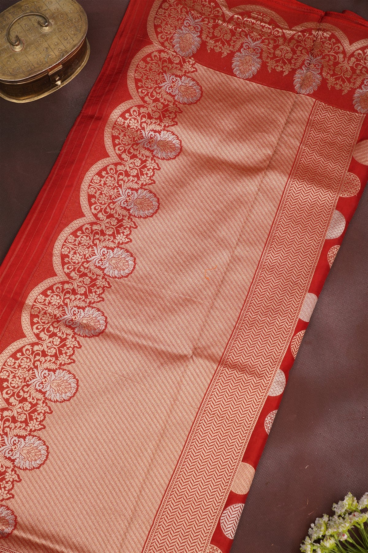 Banarasi Silk Dark Pink Saree