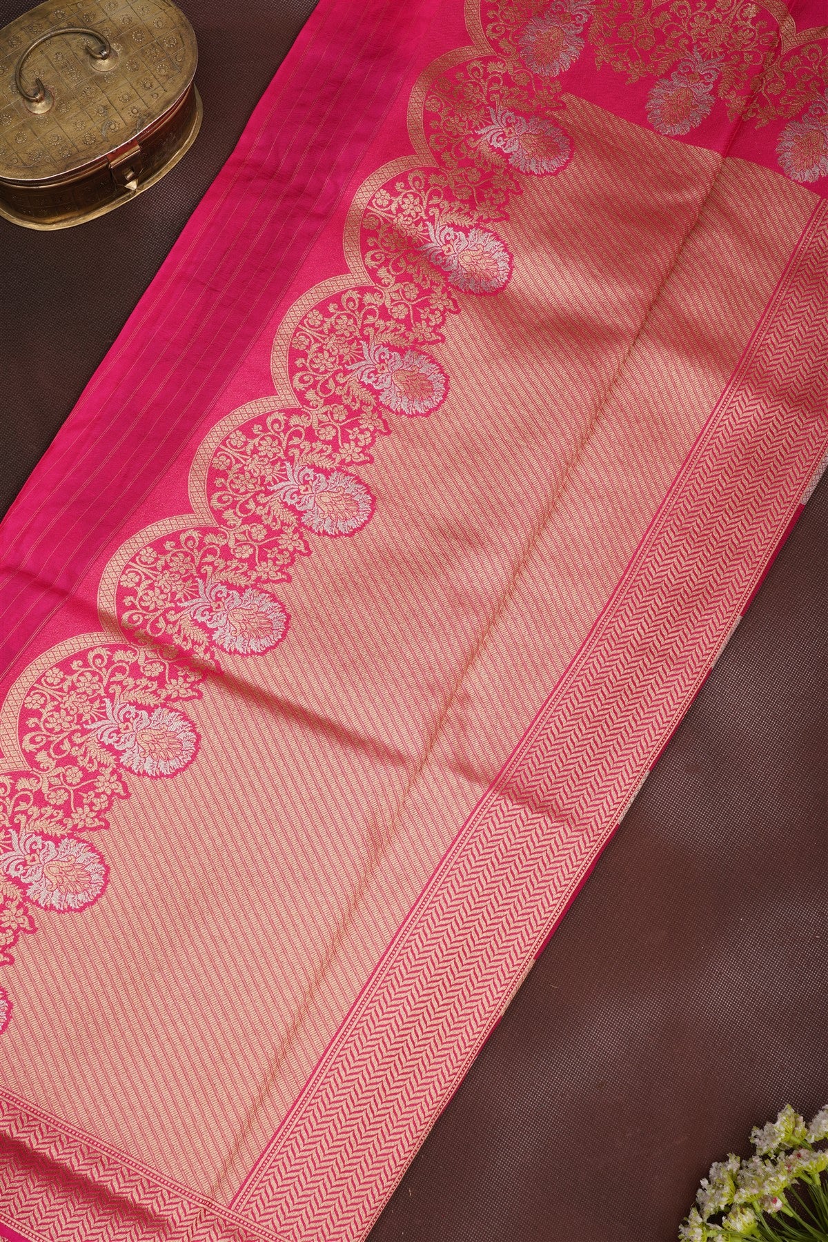 Banarasi Silk Violet Saree