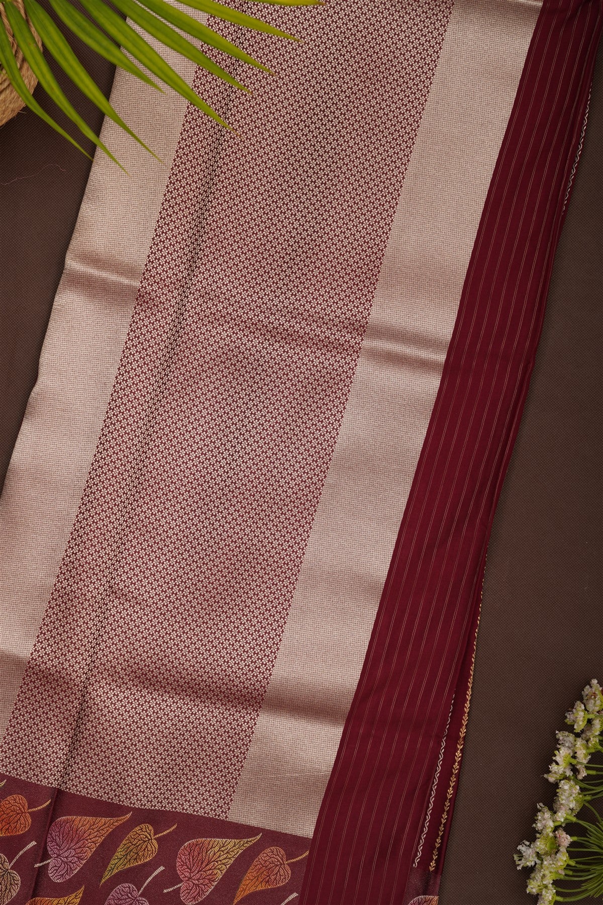 Banarasi Silk Dark Purple Saree