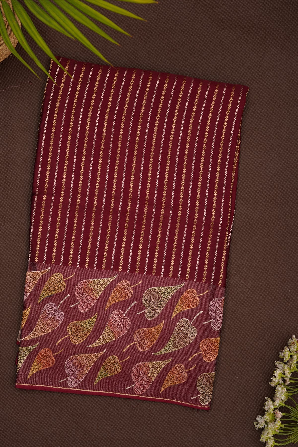 Banarasi Silk Dark Purple Saree