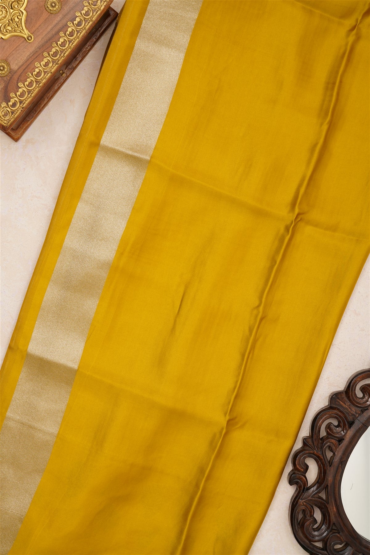 Banarasi Silk Mustard Saree