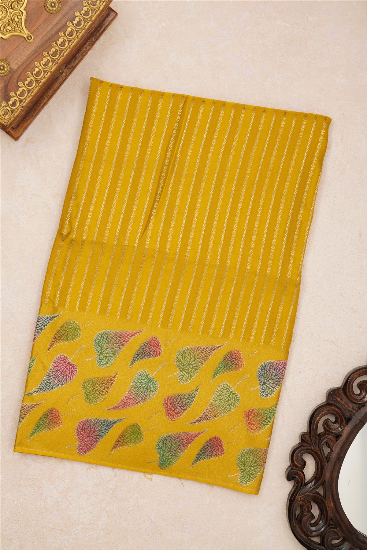 Banarasi Silk Mustard Saree