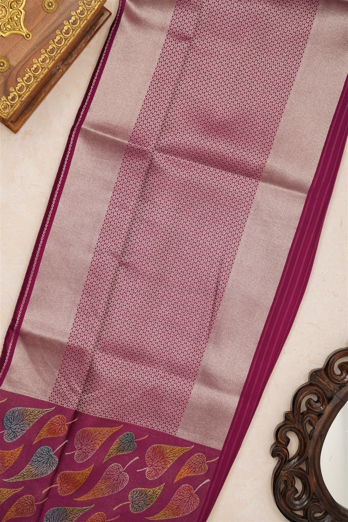 Banarasi Silk Purple Saree