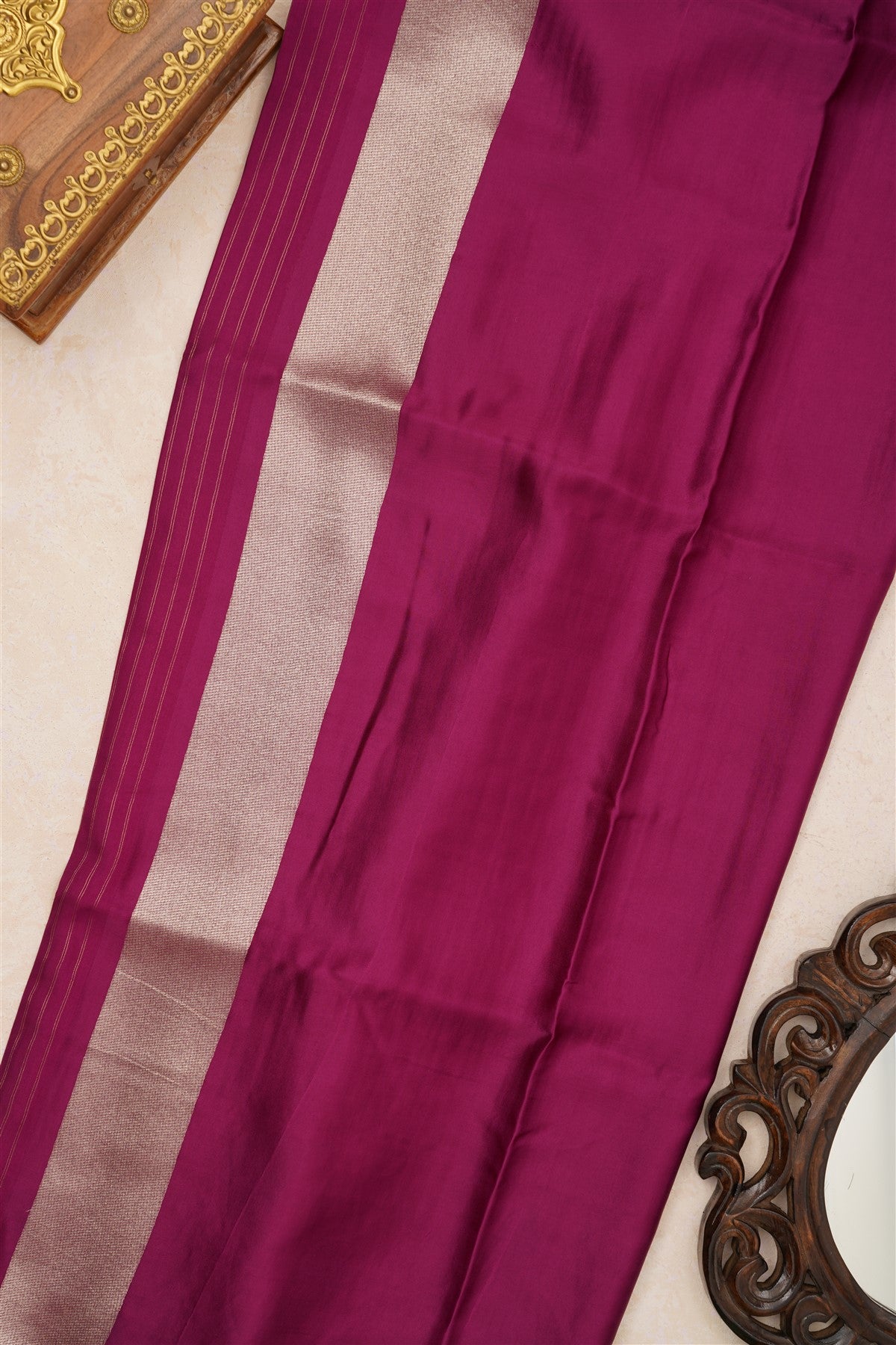 Banarasi Silk Purple Saree