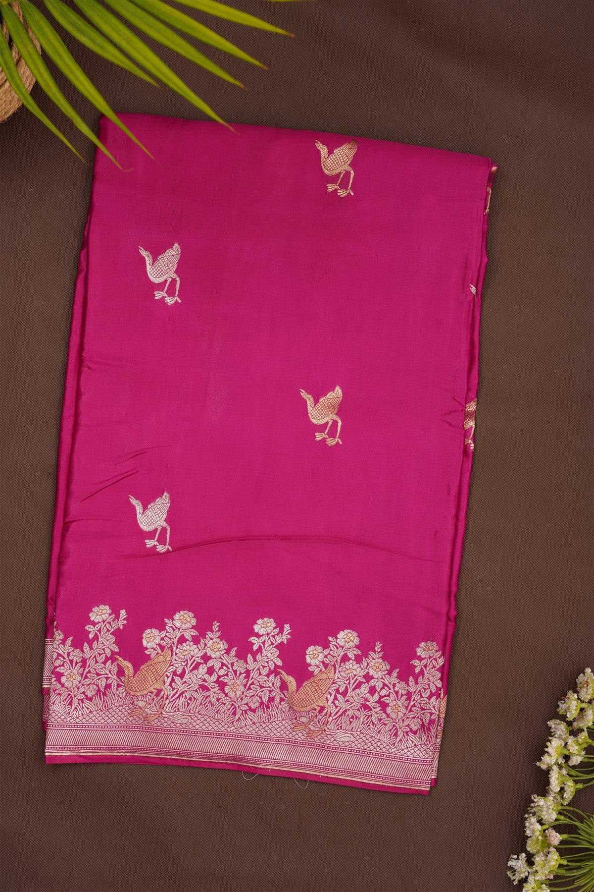 Banarasi Mashru Purple Saree