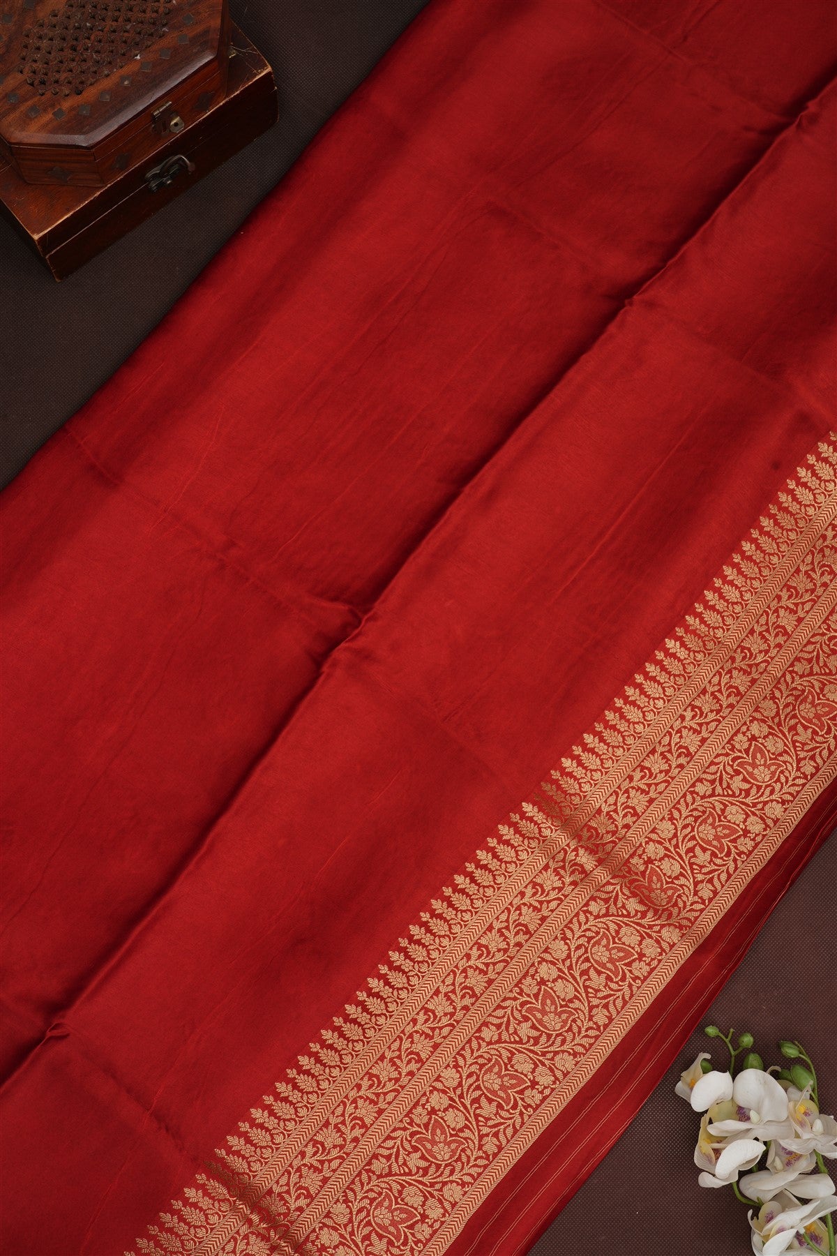 Banarasi Mashru Dark Blue Saree