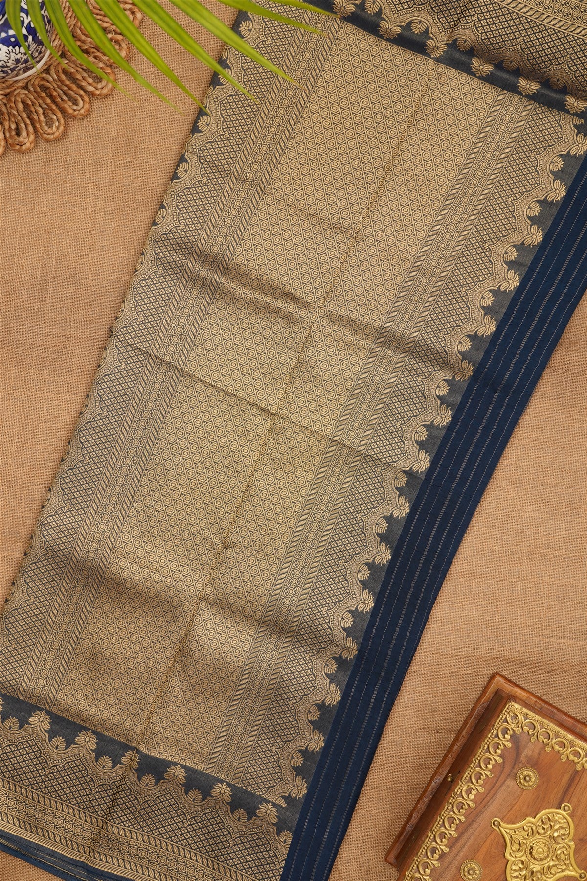 Banarasi Tissue Silk Lime Green Saree
