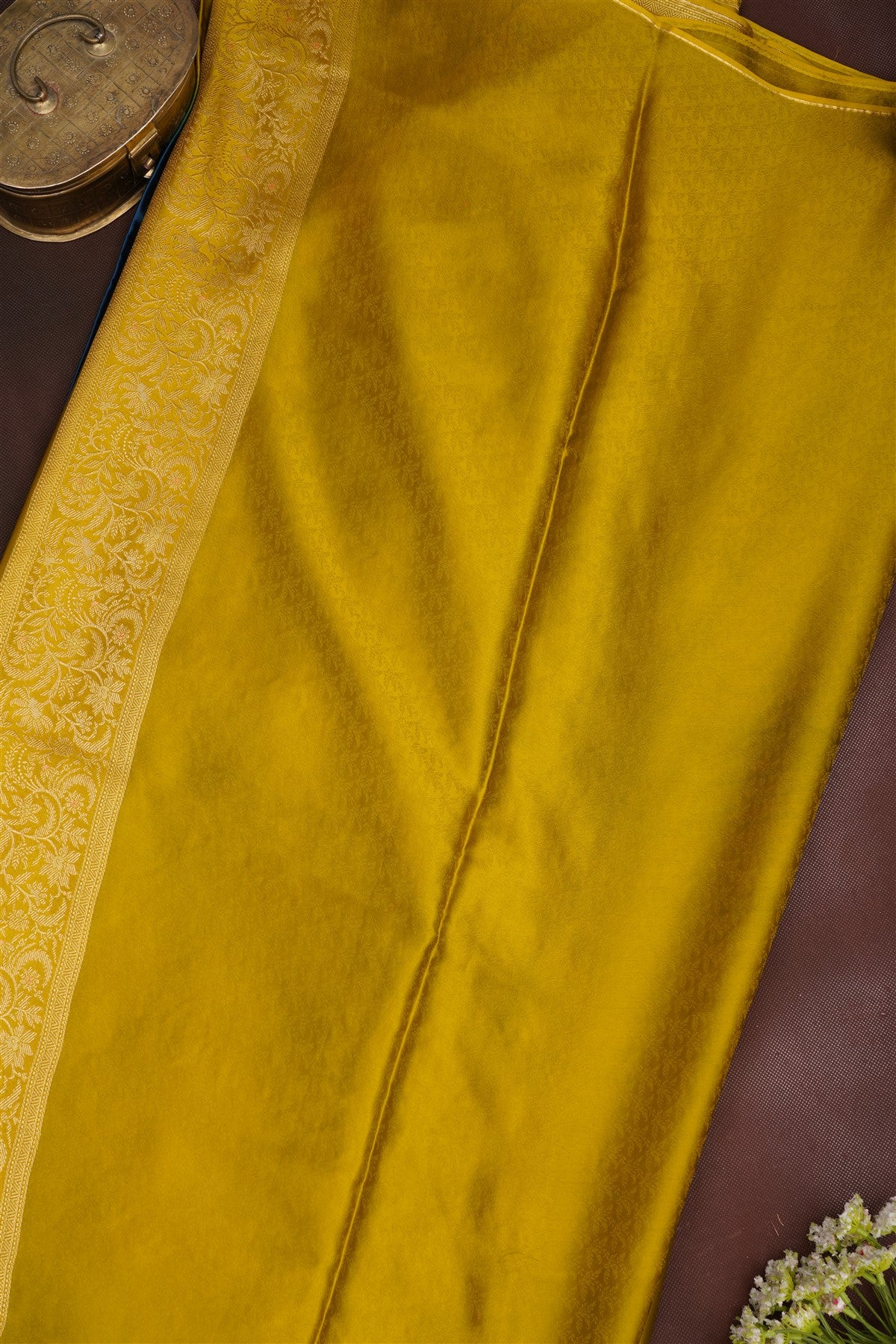 Banarasi Mashru Dark Blue Saree