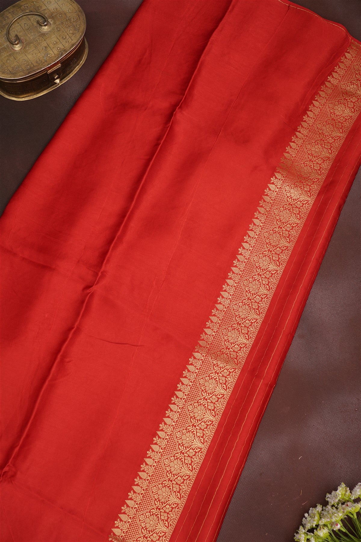 Banarasi Mashru Beige Saree