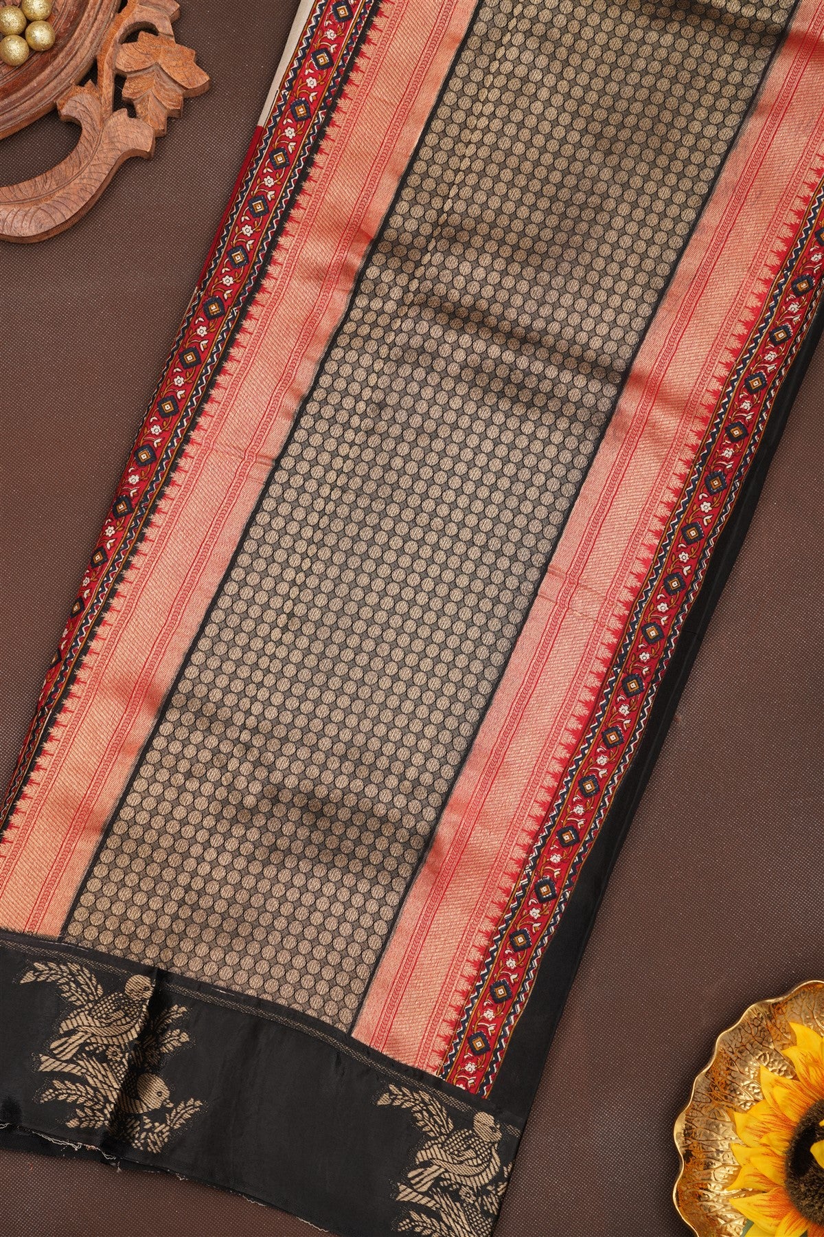 Fancy Dola Silk Black Saree