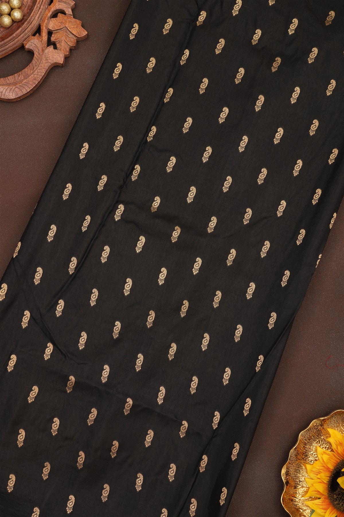 Fancy Dola Silk Black Saree
