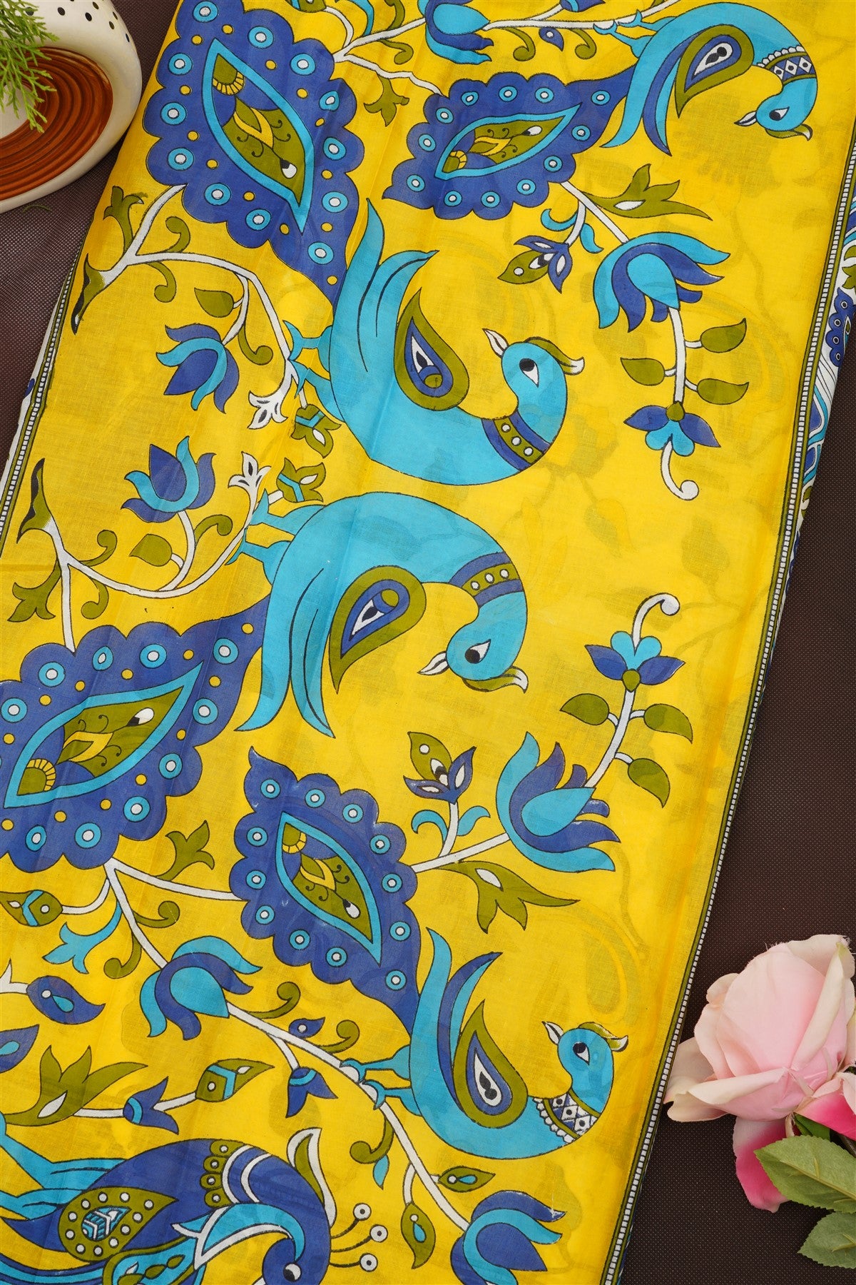 Fancy Cotton White Saree