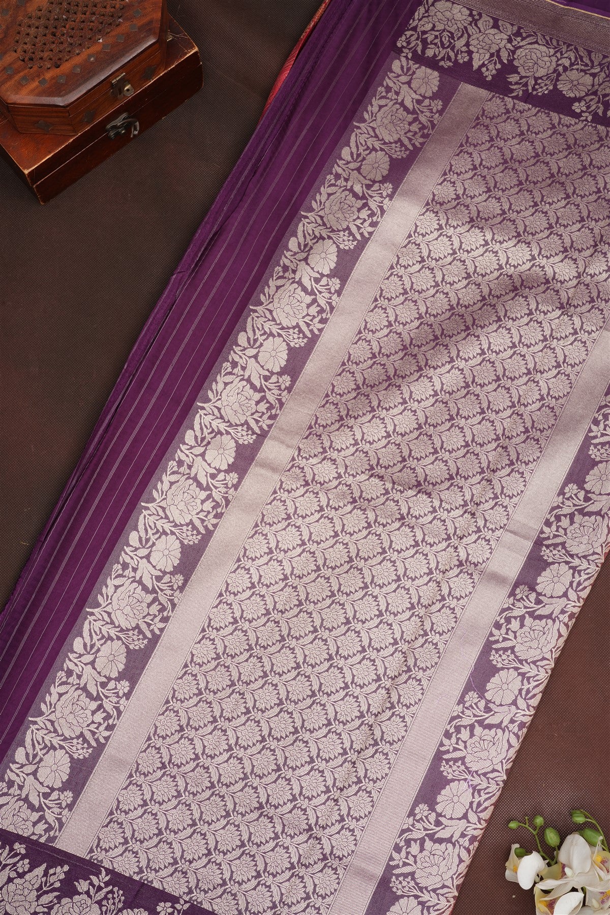 Banarasi Silk Maroon Saree