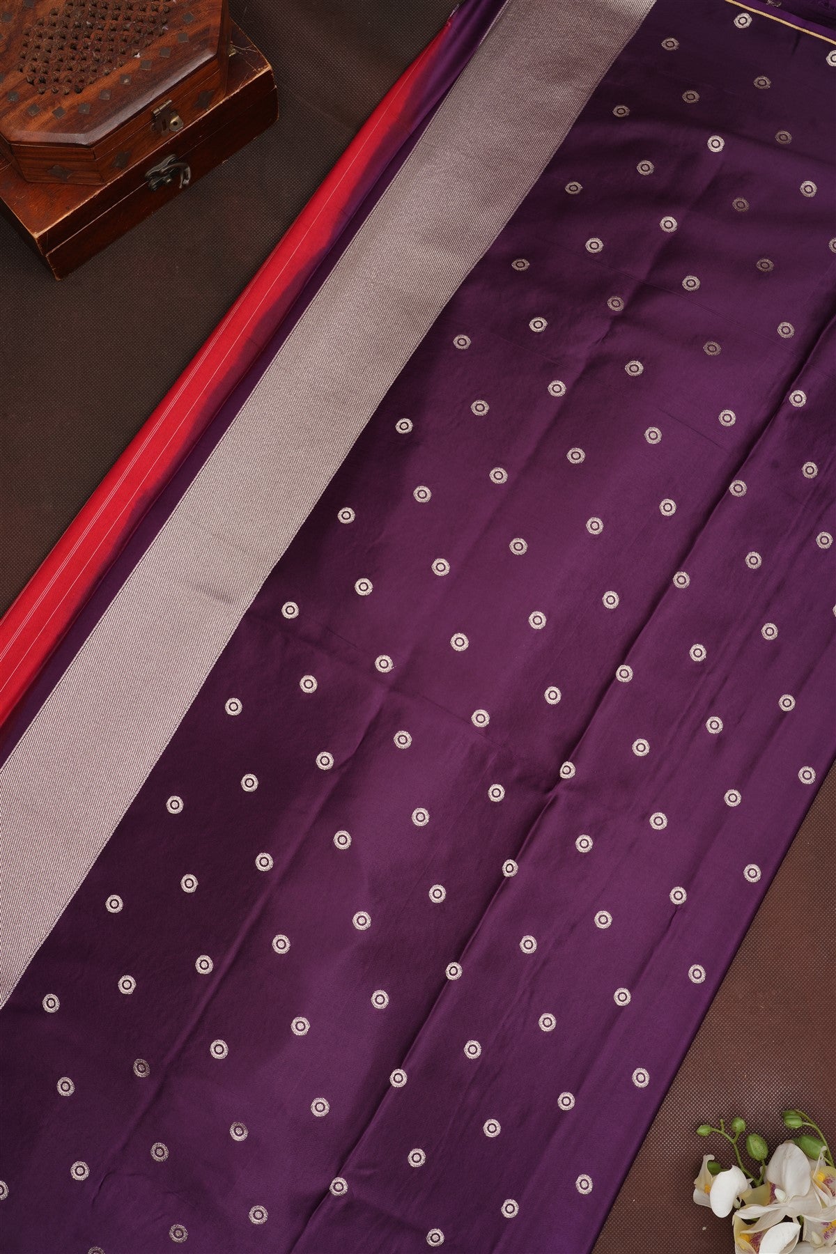 Banarasi Silk Maroon Saree