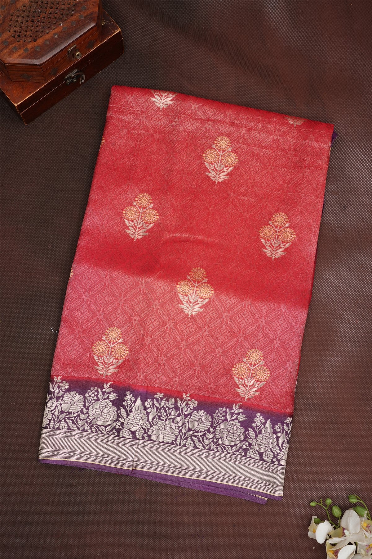 Banarasi Silk Maroon Saree