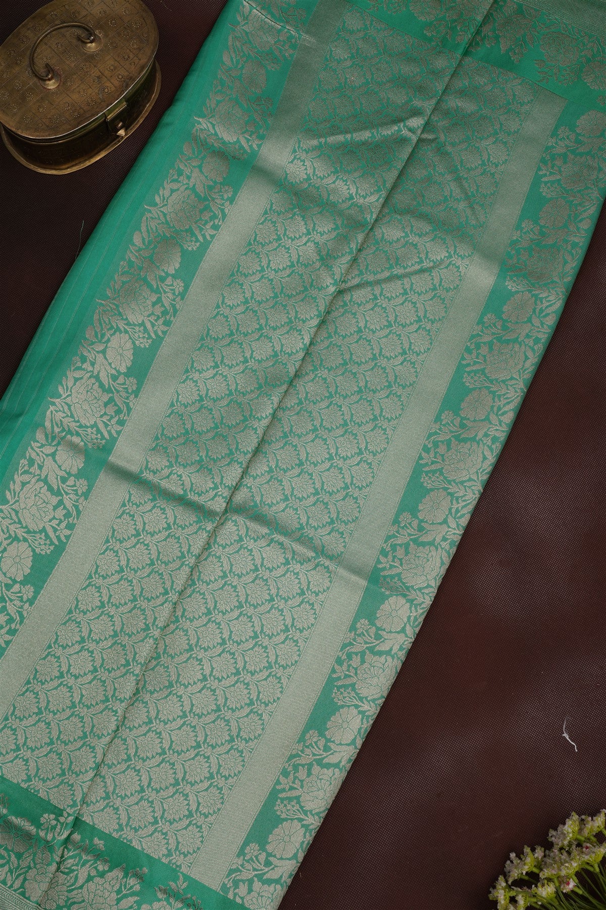 Banarasi Silk Sea Green Saree