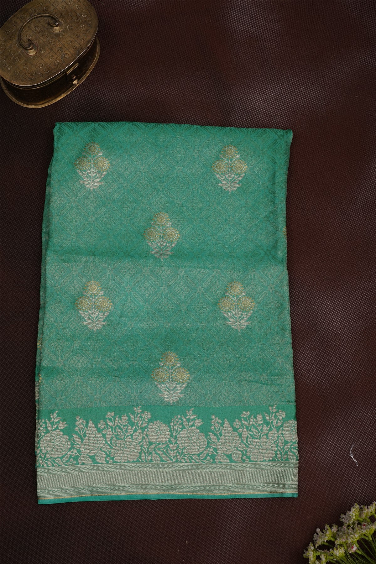 Banarasi Silk Sea Green Saree
