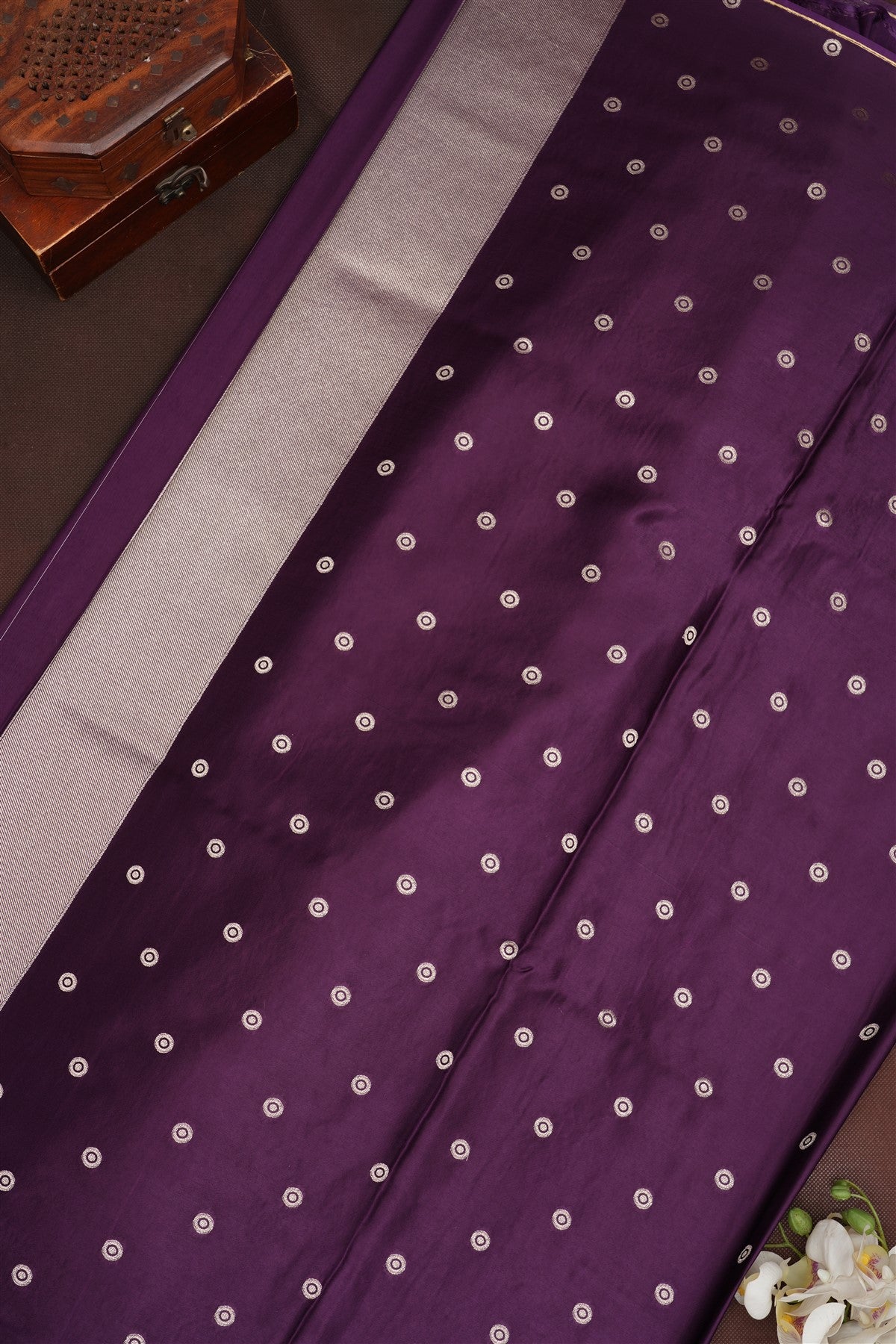 Banarasi Silk Violet Saree