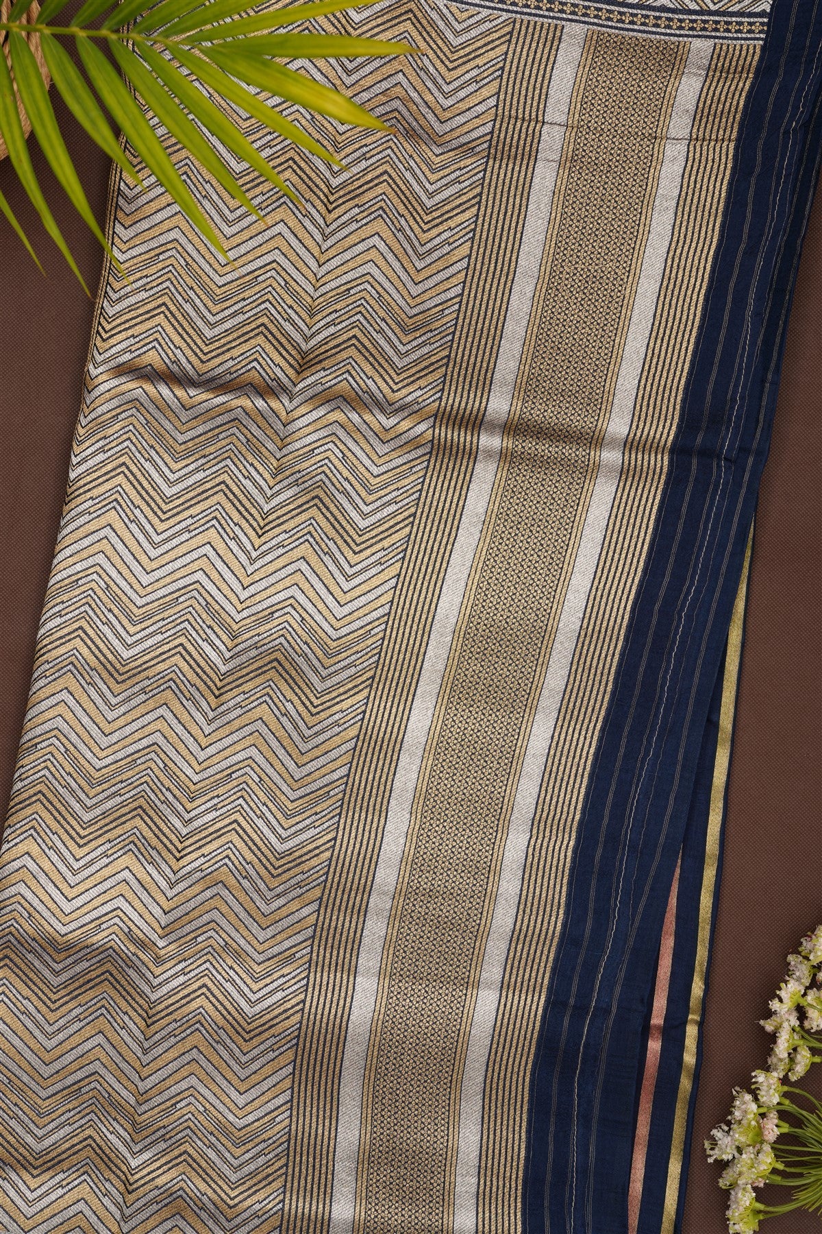 Banarasi Silk Navy Blue Saree