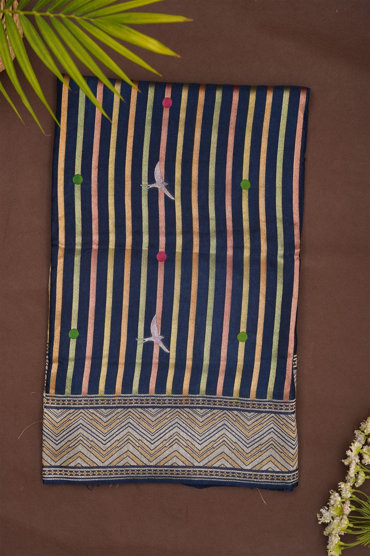 Banarasi Silk Navy Blue Saree