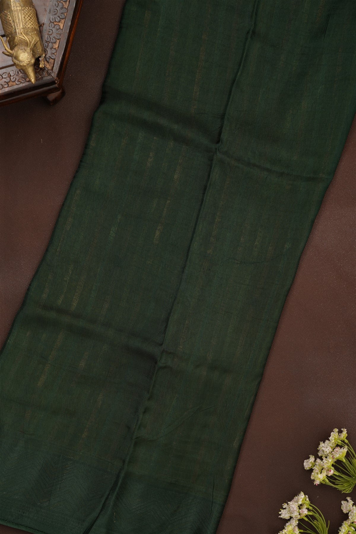 Banarasi Silk Olive Green Saree