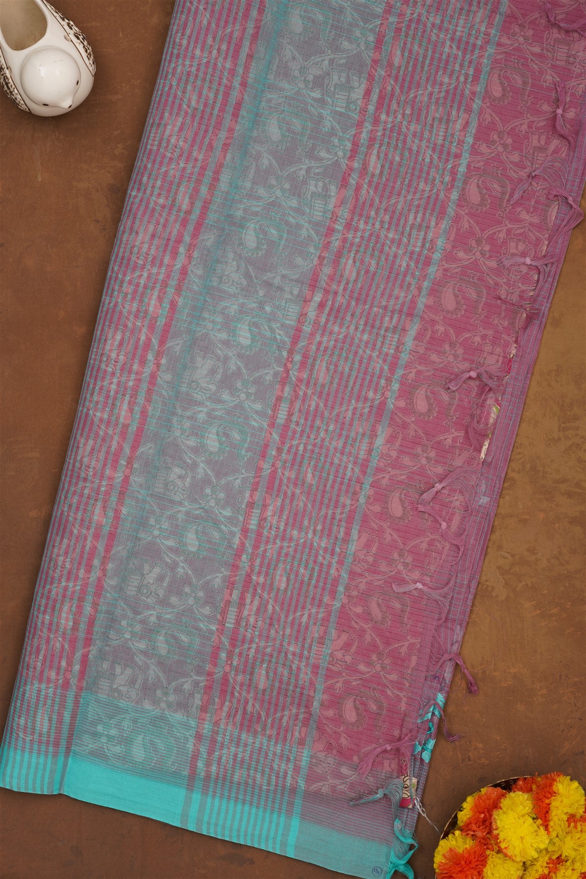 Handloom Cotton Light Purple Saree