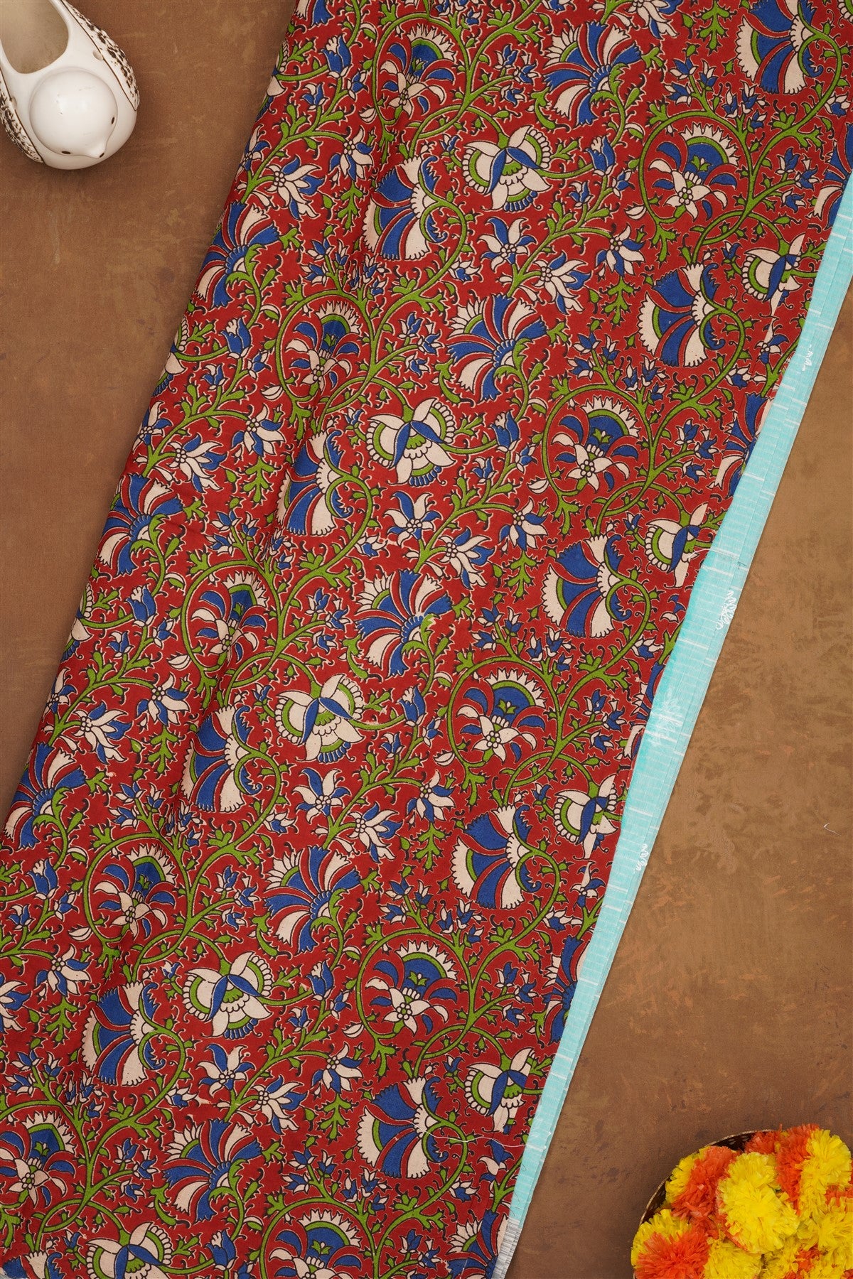 Handloom Cotton Sea Green Saree