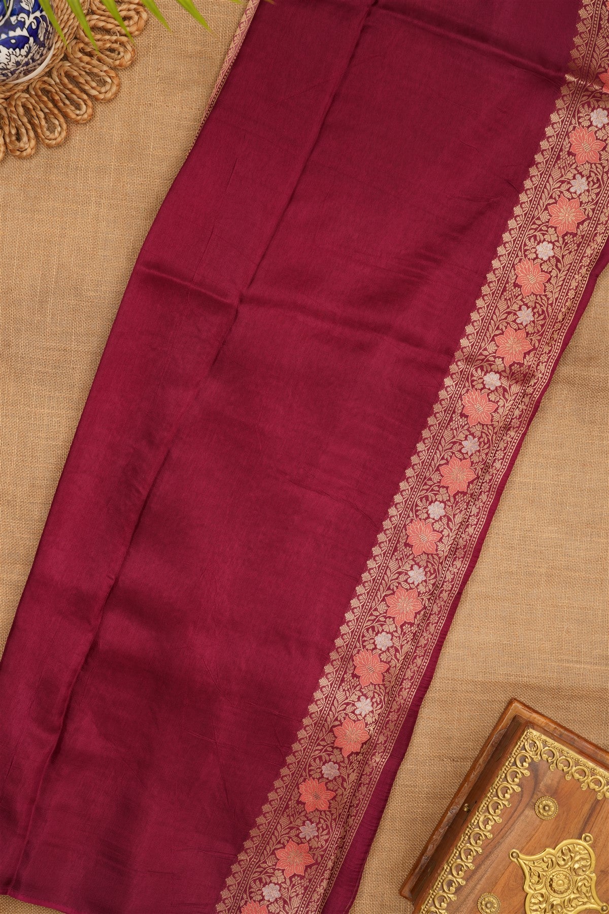 Banarasi Silk Light Pink Saree