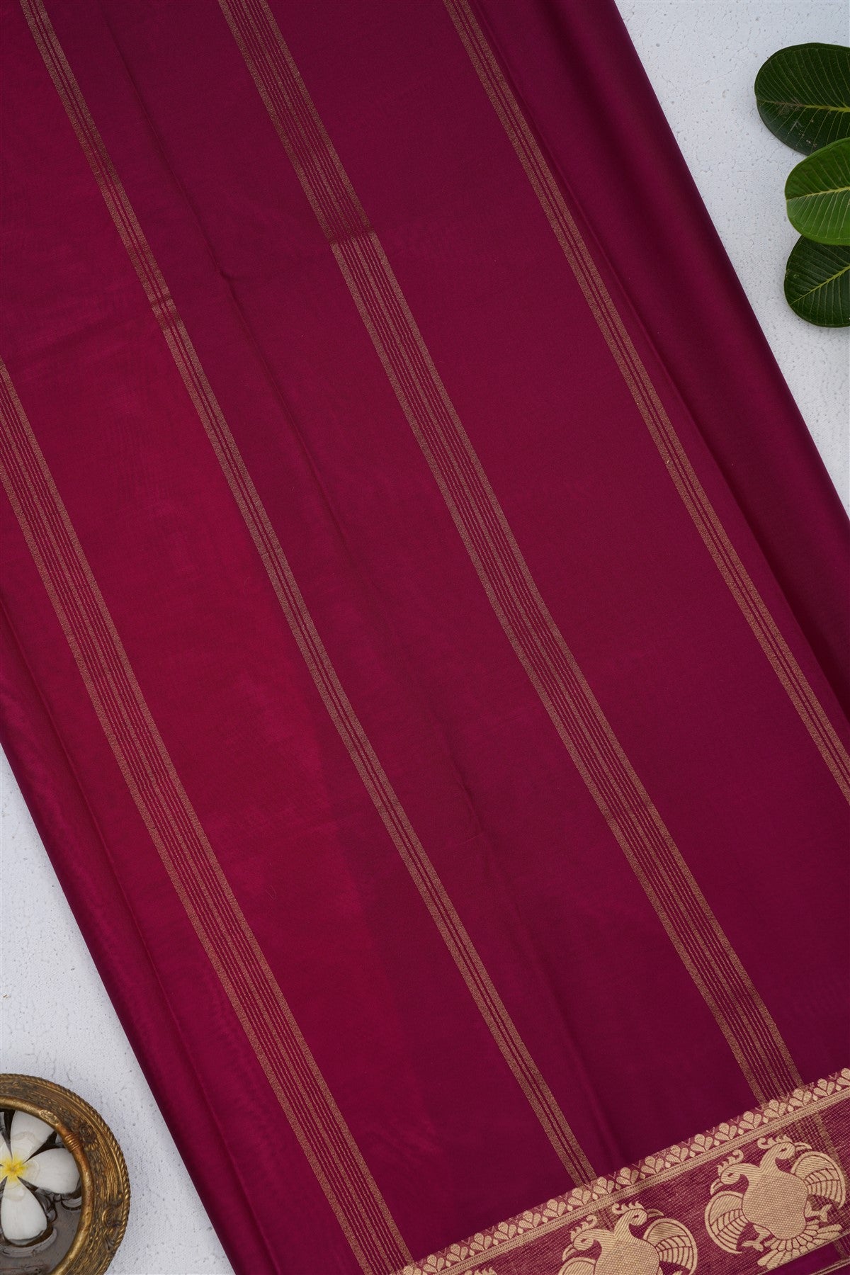 Banarasi Silk Dark Pink Saree