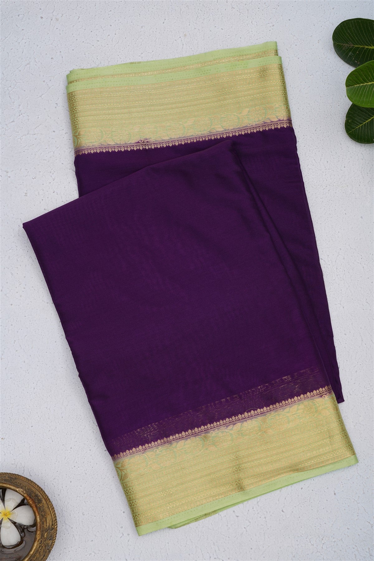 Banarasi Silk Purple Saree