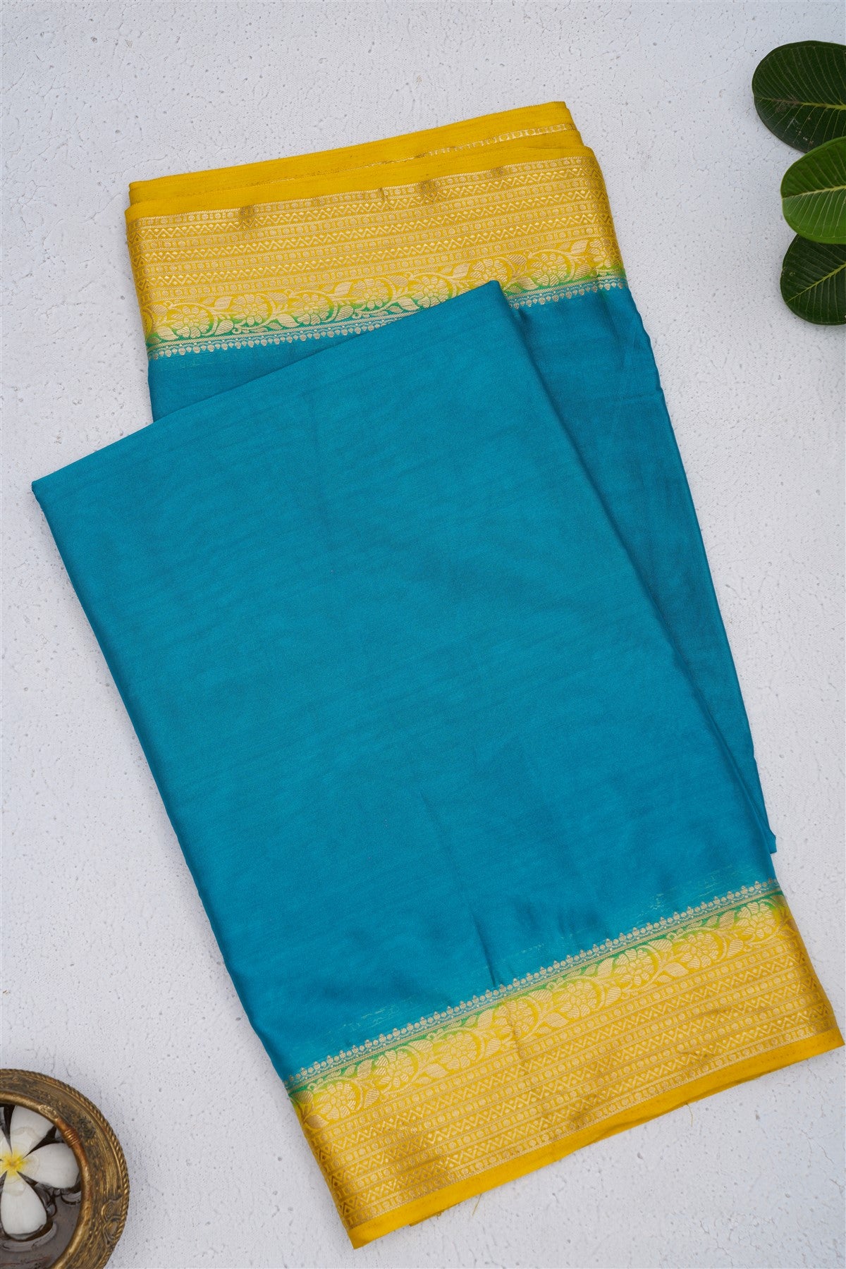 Banarasi Silk Teal Saree