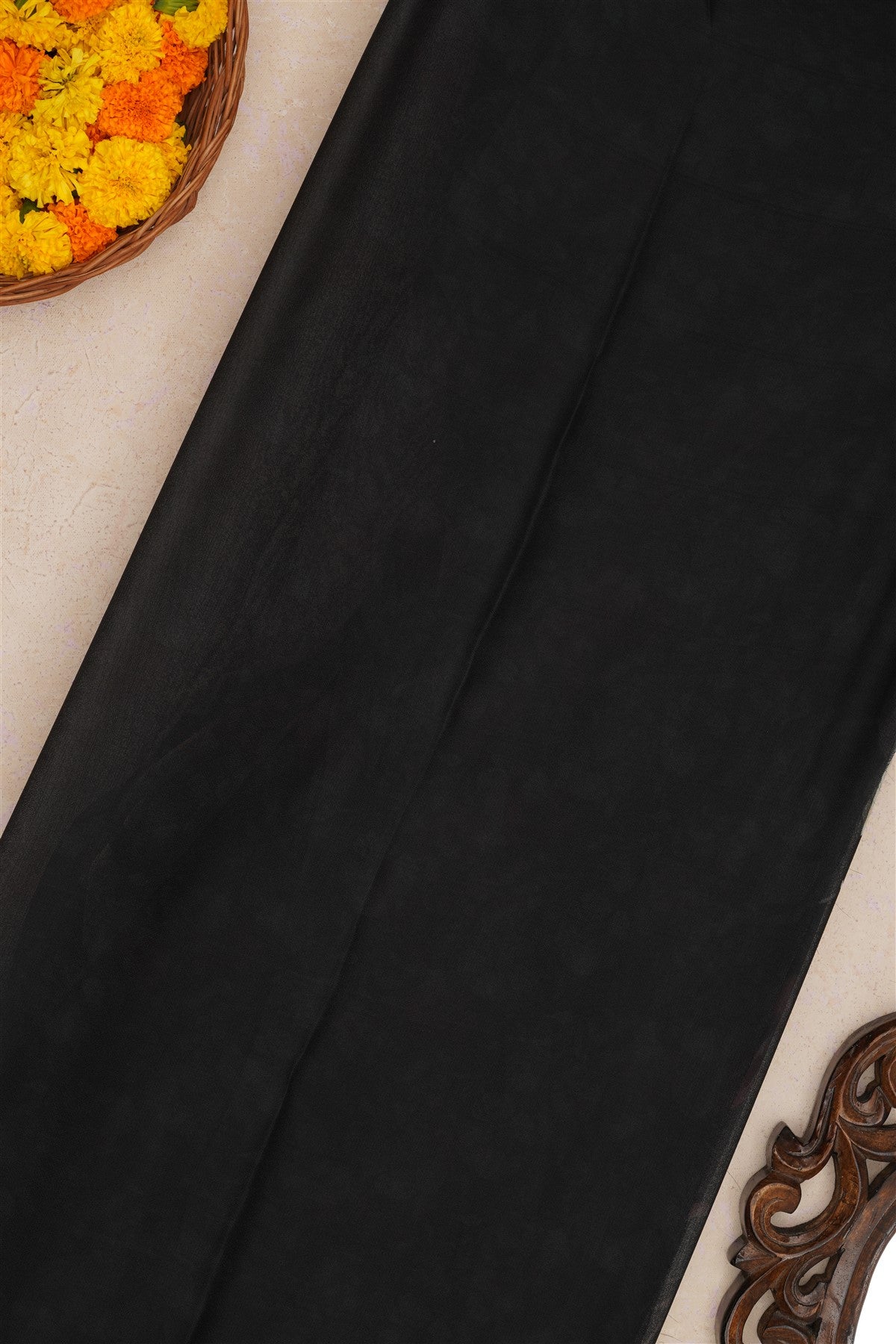 Fancy Chiffon Black Saree