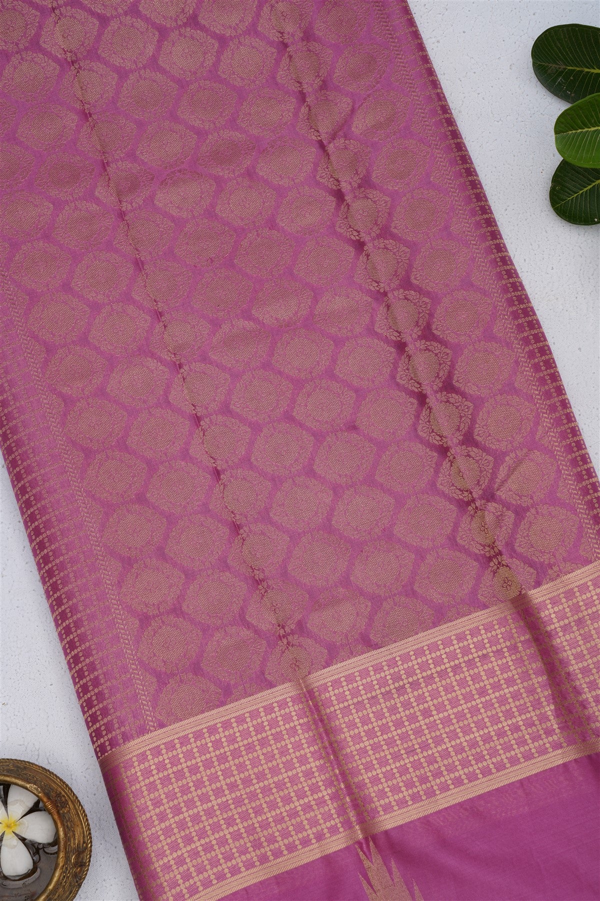Fancy Crepe Silk Dark Purple Saree