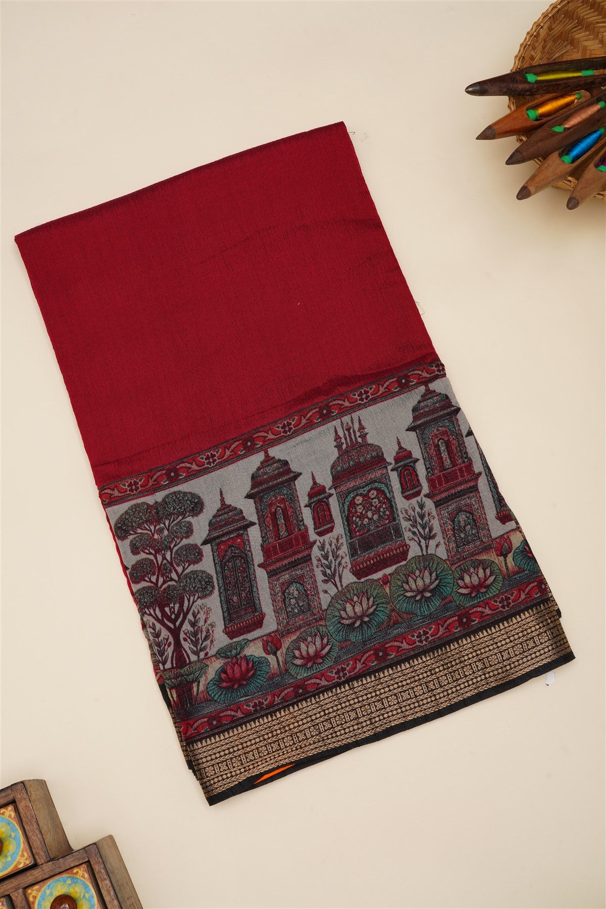 Fancy Silk Pink Saree
