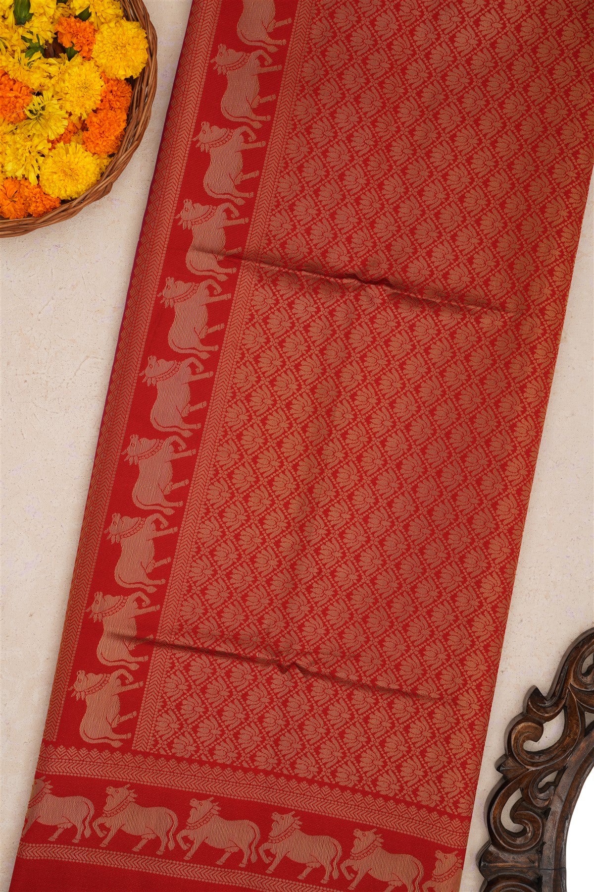 Fancy Silk Dark Pink Saree