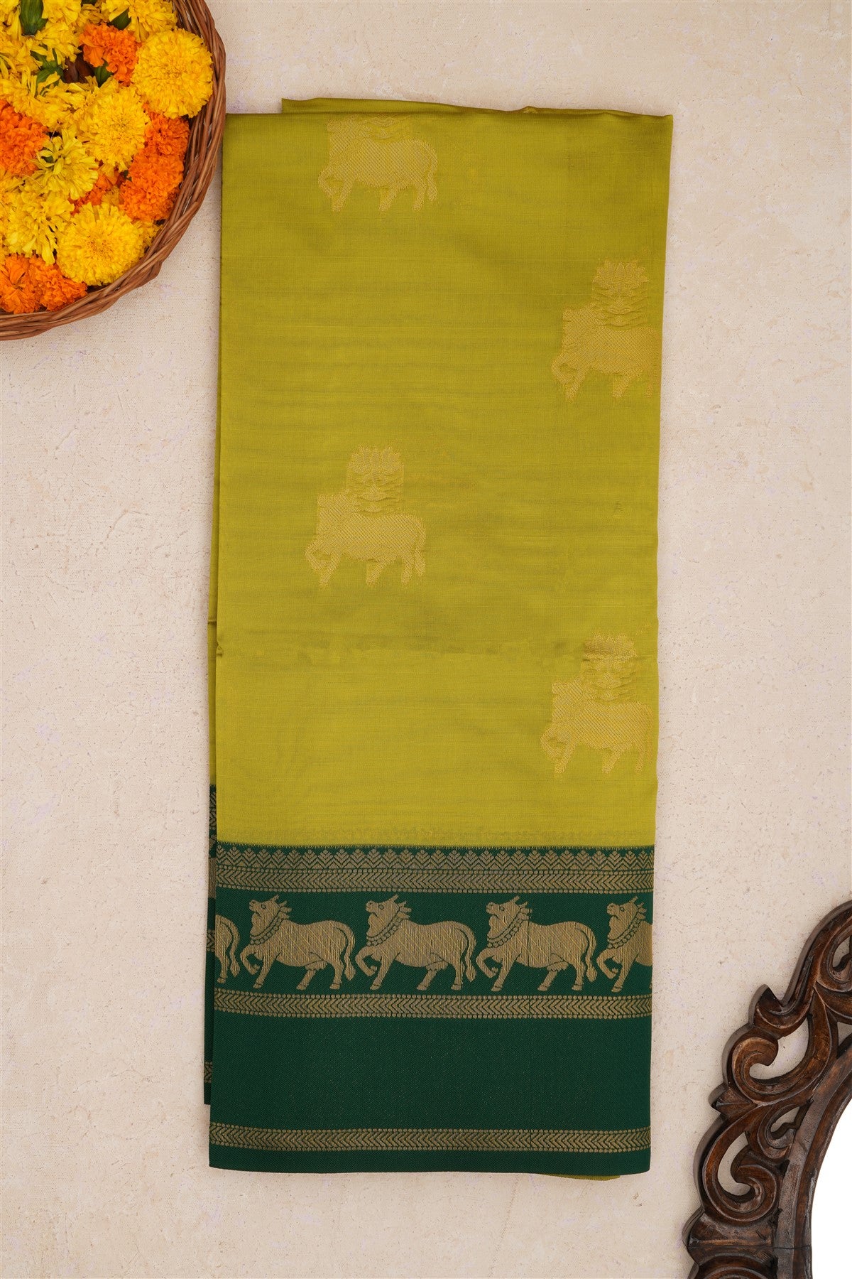 Fancy Silk Light Green Saree