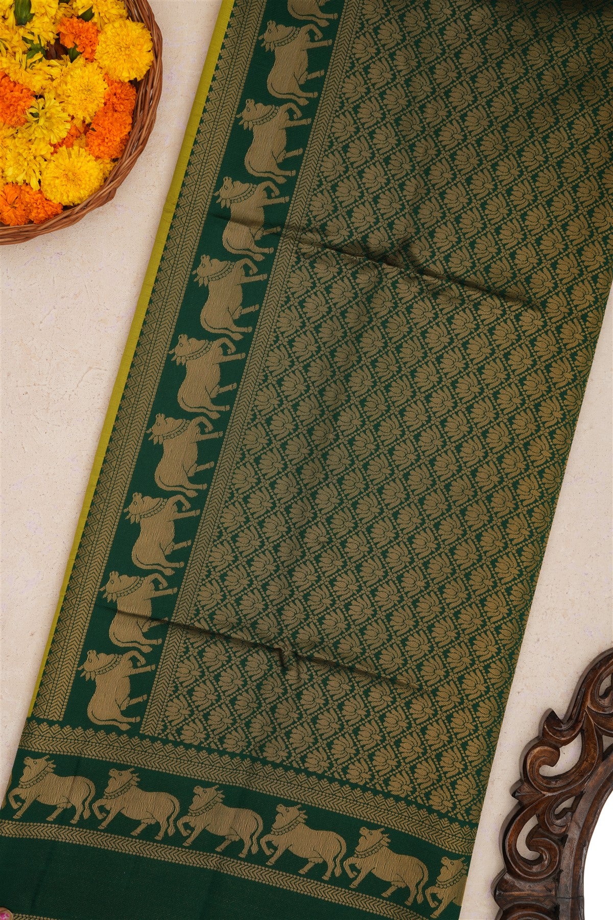 Fancy Silk Light Green Saree