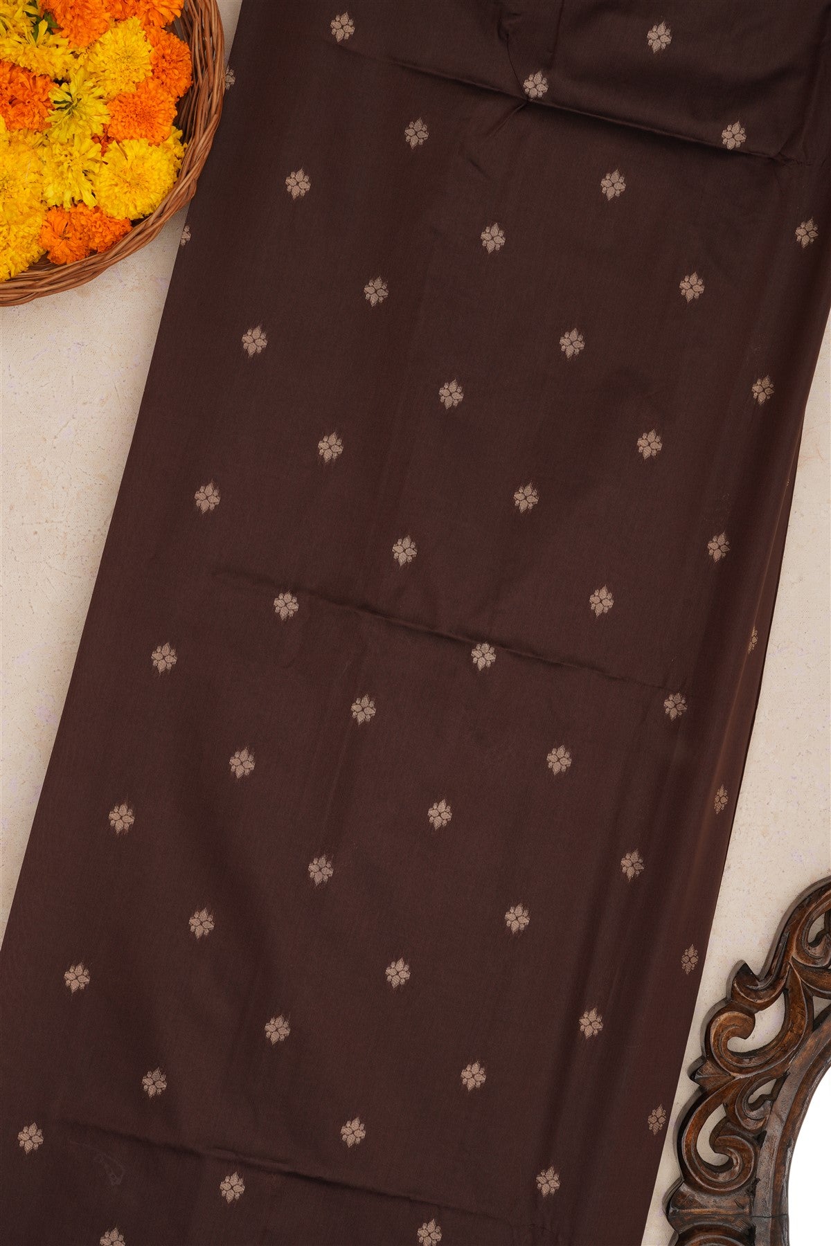 Fancy Silk Brick Saree
