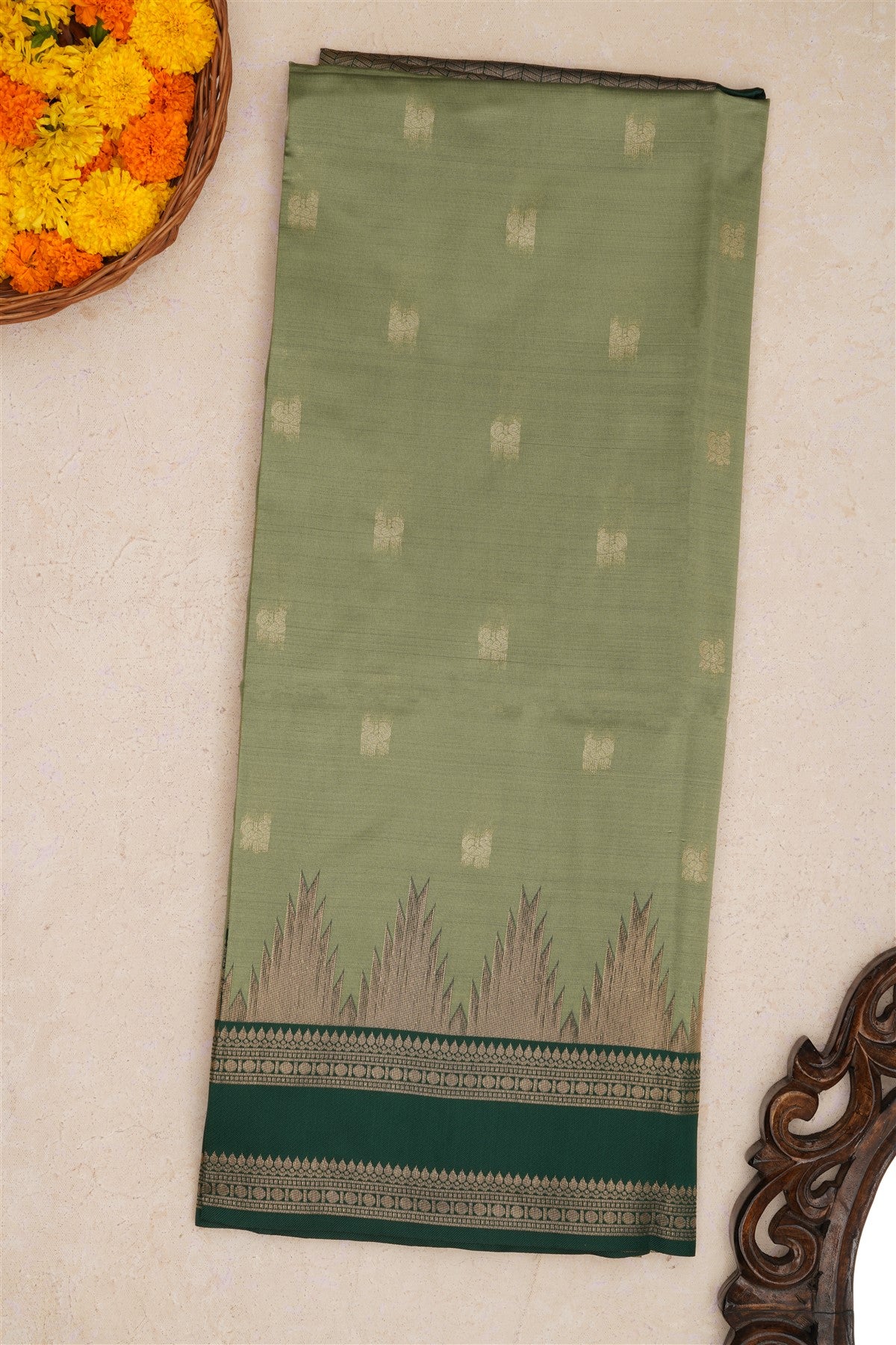 Fancy Silk Light Sea Green Saree
