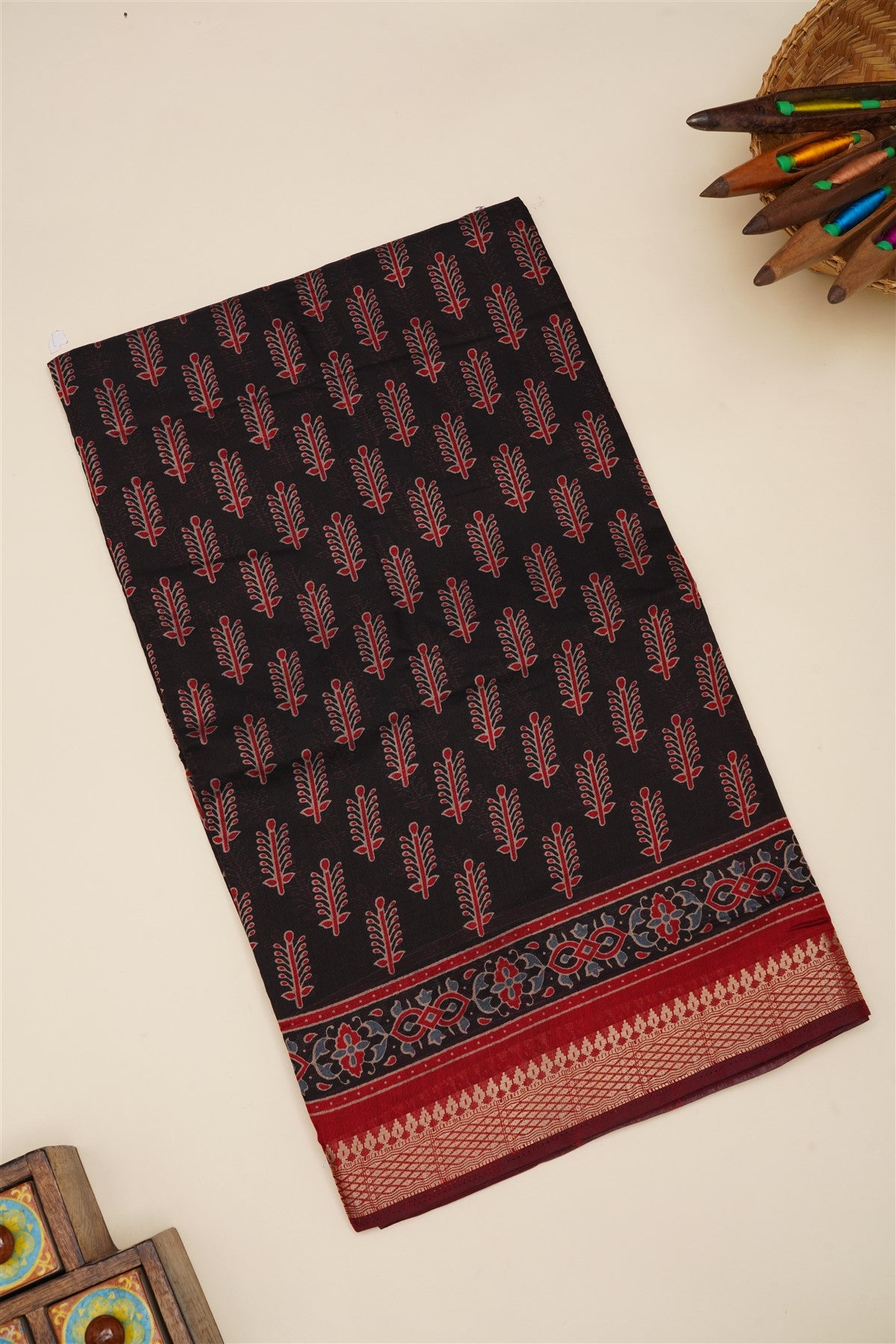 Fancy Silk Black Saree