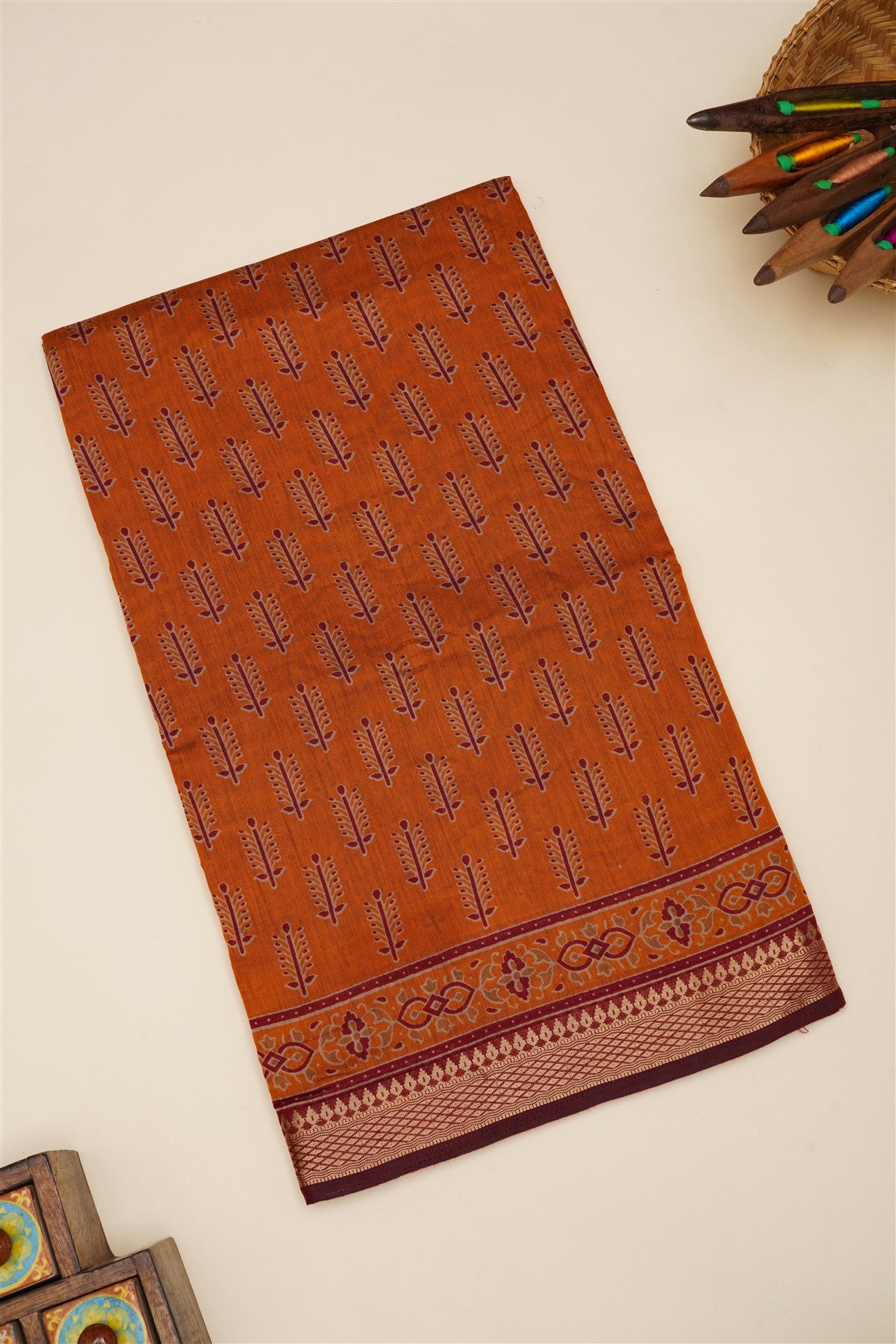 Fancy Silk Dark Mustard Saree