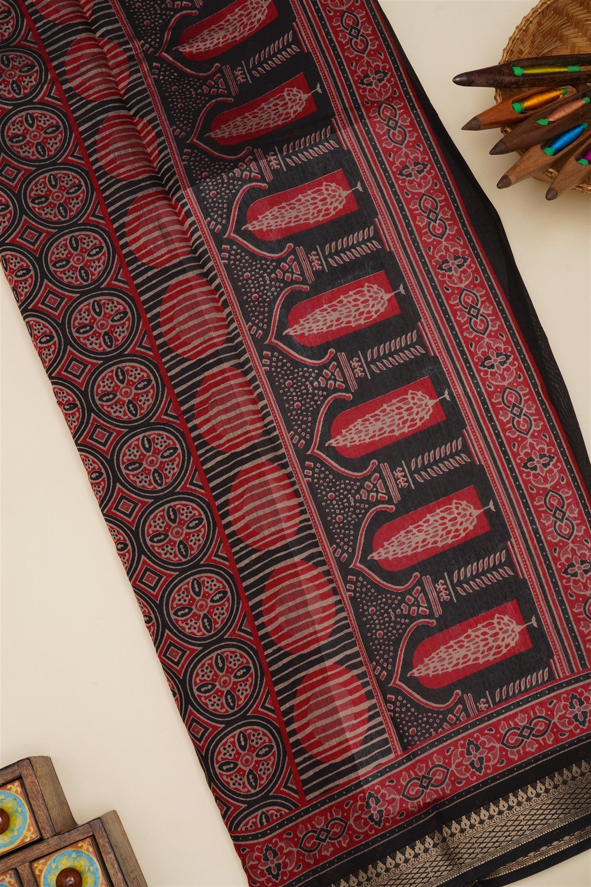 Fancy Silk Maroon Saree