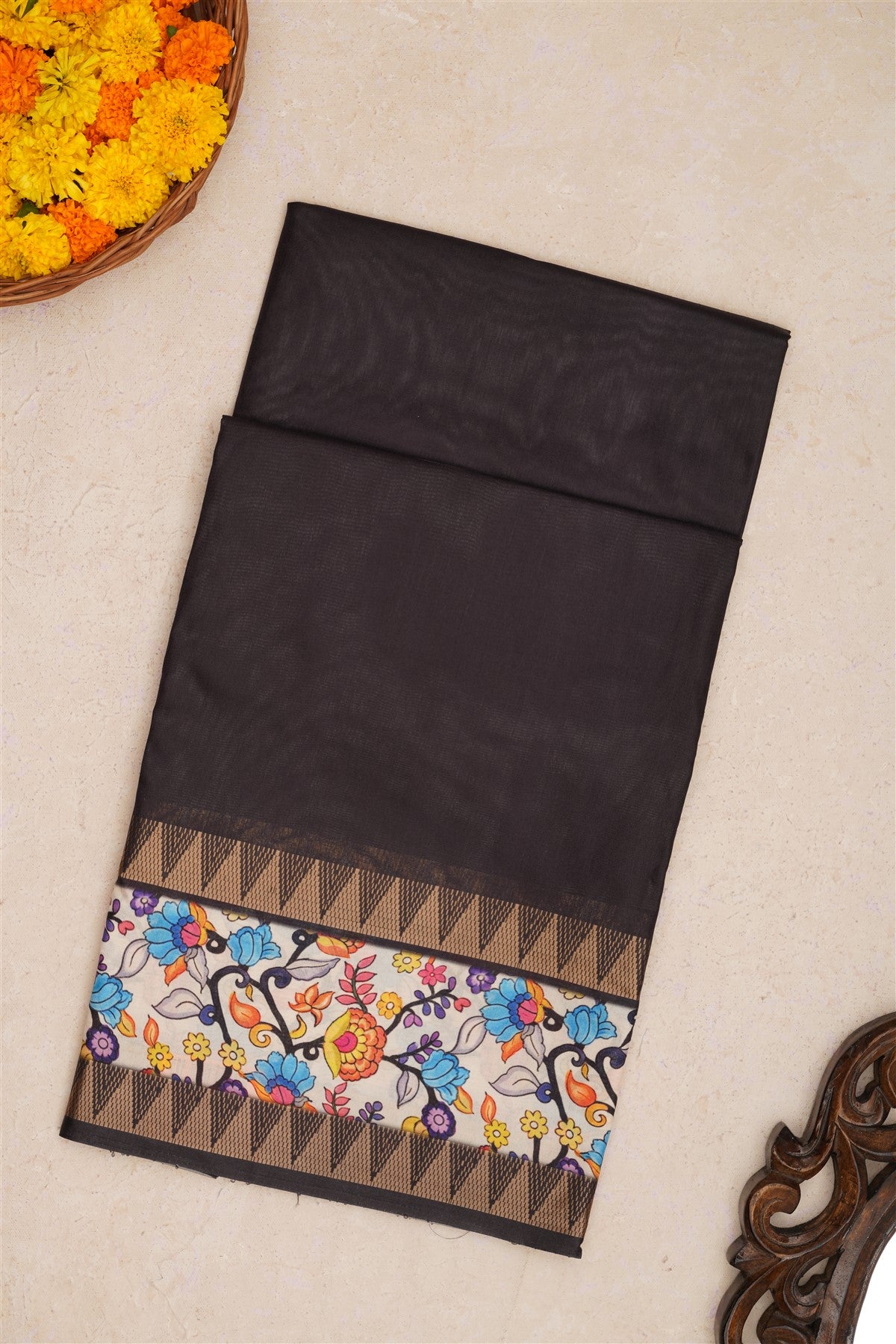 Fancy Silk Black Saree