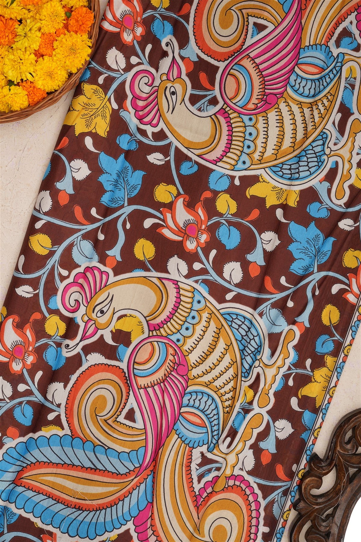 Fancy Silk Brown Saree