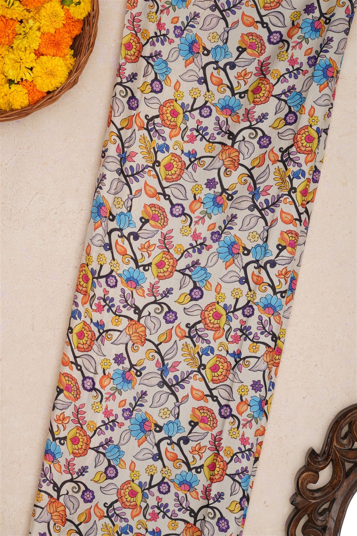 Fancy Silk Navy Blue Saree