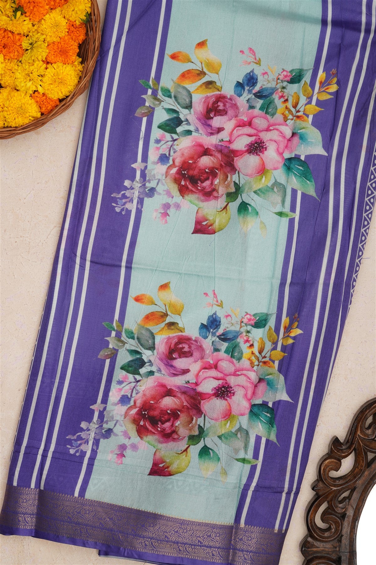 Fancy Silk Light Sea Green Saree